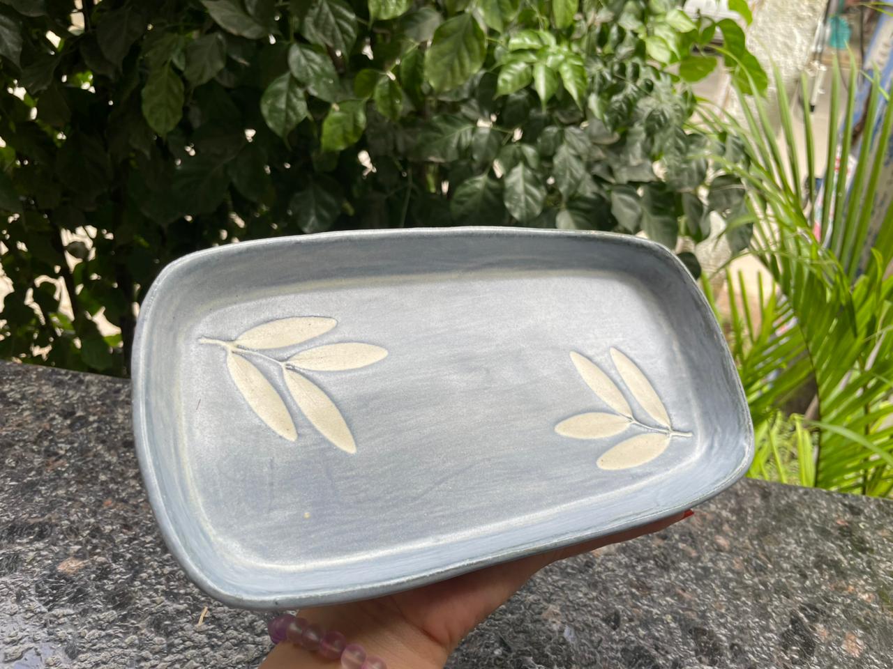 Celadon leaf trays