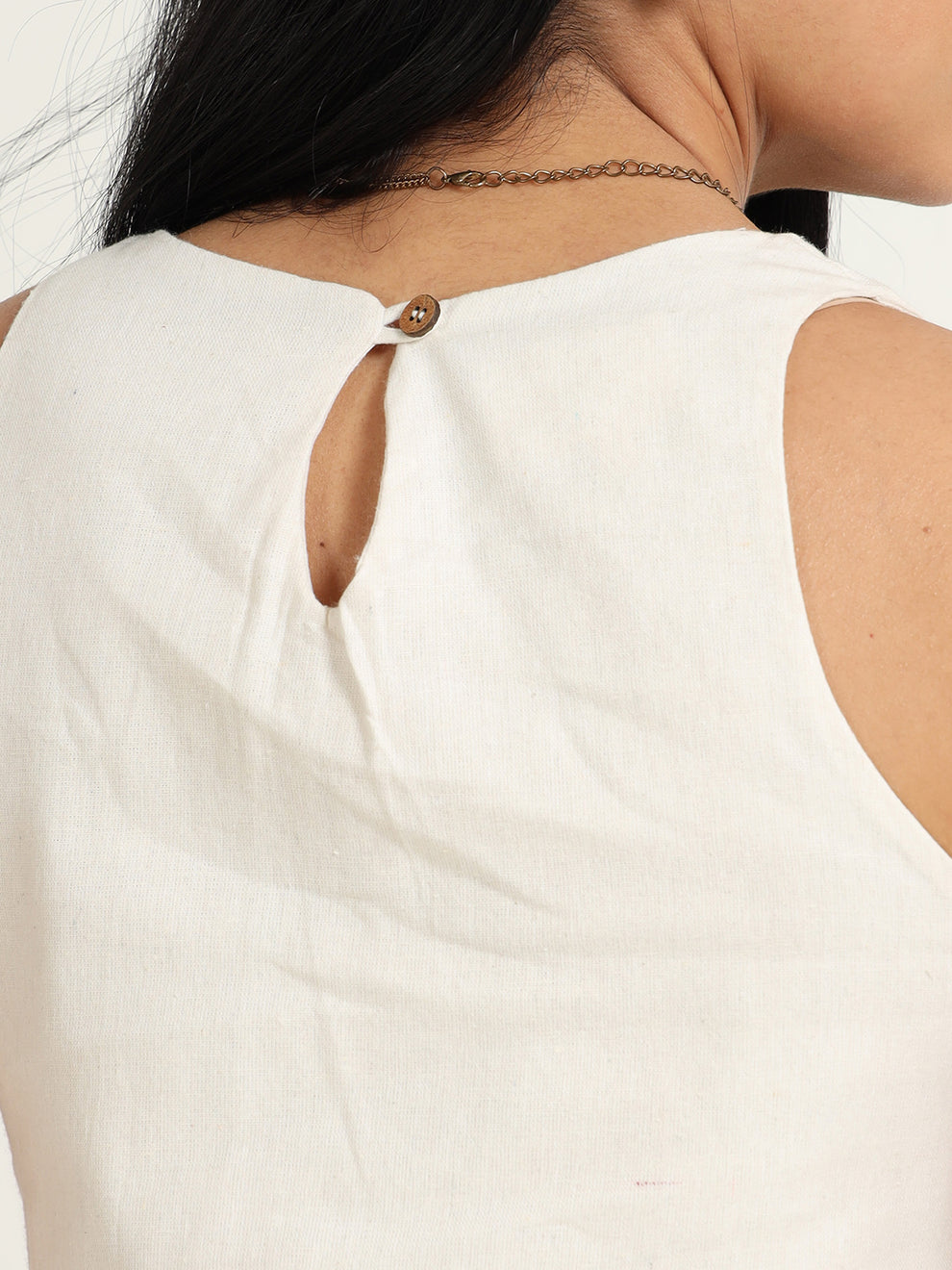 Off white Round neck top