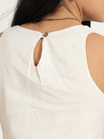 Off white Round neck top