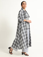 Cut Shawl collar Long Shrug