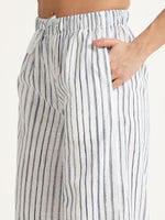 Organic cotton flared trousers