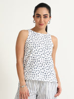 Minimal Floral Printed Sleeveless Top (Copy)