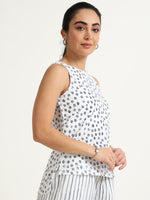 Minimal Floral Printed Sleeveless Top (Copy)