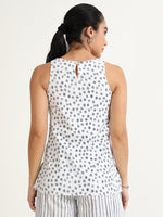 Minimal Floral Printed Sleeveless Top (Copy)