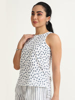 Minimal Floral Printed Sleeveless Top (Copy)