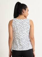 Minimal Floral Printed Sleeveless Top