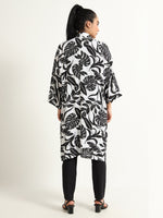 Shawl collar Mid length shrug