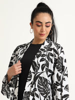Shawl collar Mid length shrug