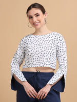 Printed crop top