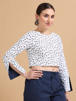 Printed crop top