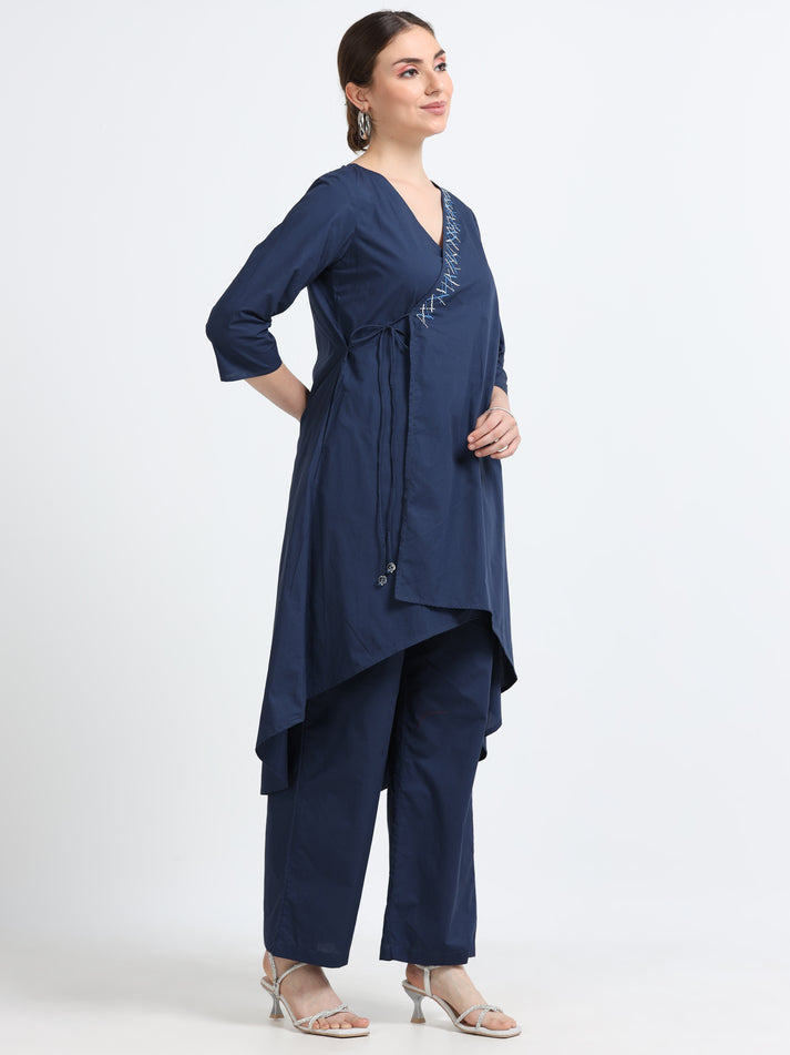 Wrap organic cotton tunic