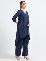 Wrap organic cotton tunic