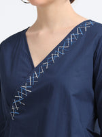 Wrap organic cotton tunic