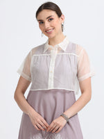 Pure silk Organza shrug