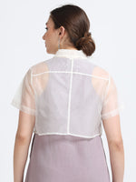 Pure silk Organza shrug