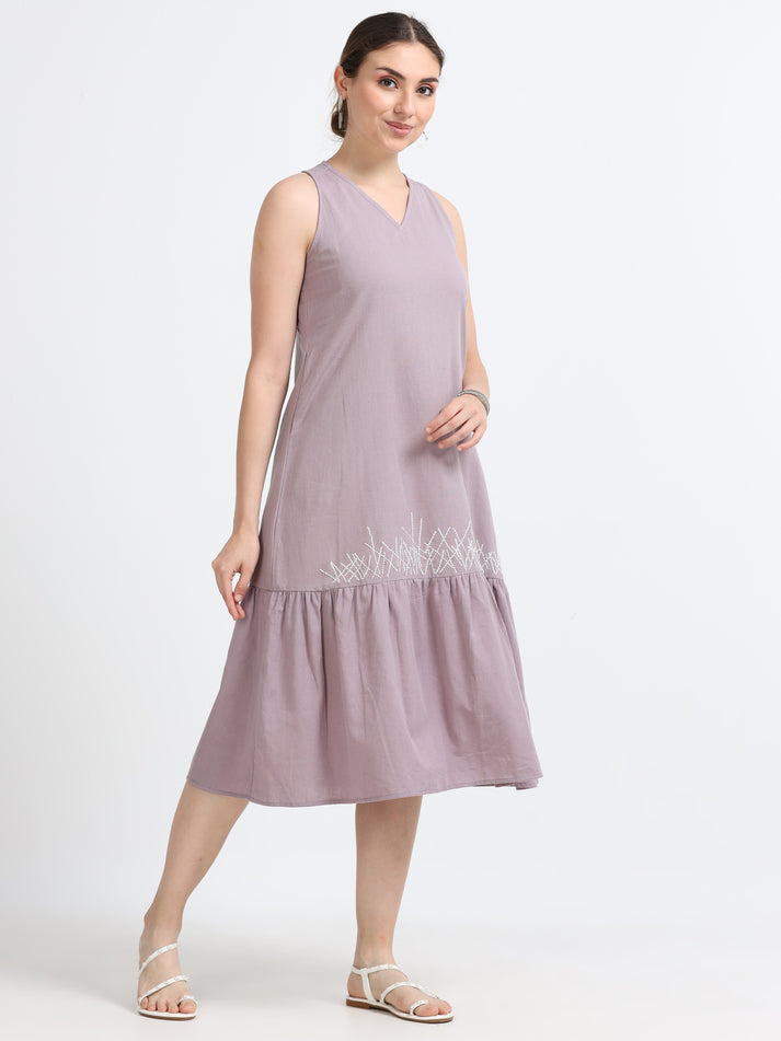 Razor back Flounce dress