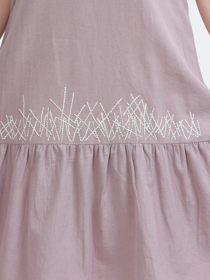 Razor back Flounce dress