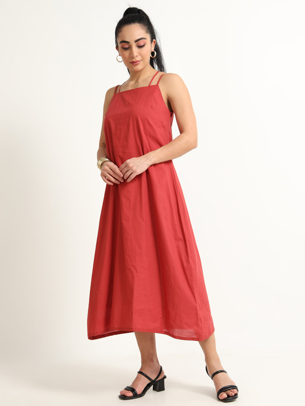 Strap Midi Dress