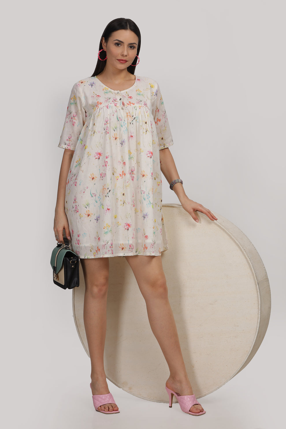 Shwetha- relaxed fit short dress