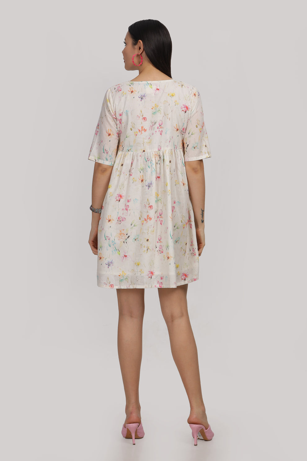 Shwetha- relaxed fit short dress
