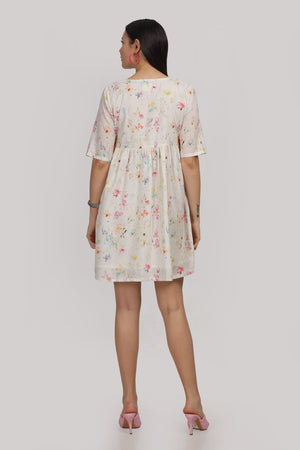 Shwetha- relaxed fit short dress