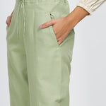 SULTRY - Natural dyed sage green comfort pant