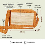 Banana Fiber & Cork Box Sling Bag