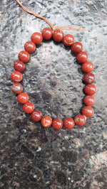 Red Jasper Beaded Bracelet