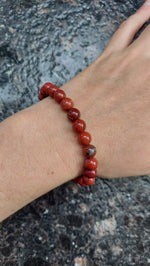 Red Jasper Beaded Bracelet