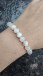 Selenite Beaded Bracelet