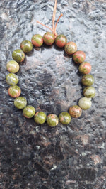 Unakite Beaded Bracelet