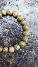Unakite Beaded Bracelet