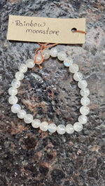 Rainbow Moonstone Beaded Bracelet