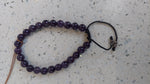 Amethyst Beaded Bracelet (Adjustable)