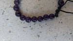 Amethyst Beaded Bracelet (Adjustable)