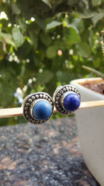 Lapis Lazuli Stud Earrings