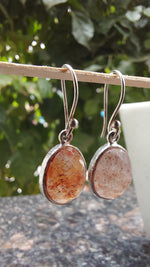 Golden Rutile Drop Earrings