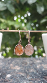 Golden Rutile Drop Earrings