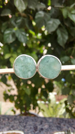 Uncut Amazonite Stud Earrings