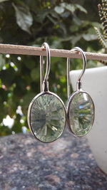 Green Amethyst Drop Earrings