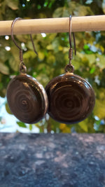 Fossil Stone Drop Earring