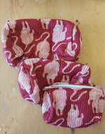 Quilted Cotton Travel Pouches