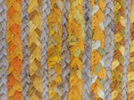 Jute and Upcycled Fabric Door Mat