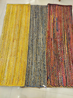 Jute and Upcycled Fabric Mat