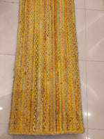 Jute and Upcycled Fabric Mat