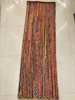 Jute and Upcycled Fabric Mat