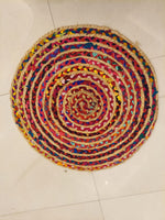 Circular Jute and Upcycled Fabric Floor Mat
