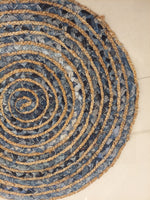 Circular Jute and Upcycled Fabric Floor Mat