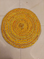 Circular Jute and Upcycled Fabric Floor Mat