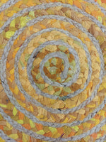 Circular Jute and Upcycled Fabric Floor Mat